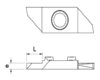 Drehplatte 0° mit Pariserschliff BP 861 Rb 2,0